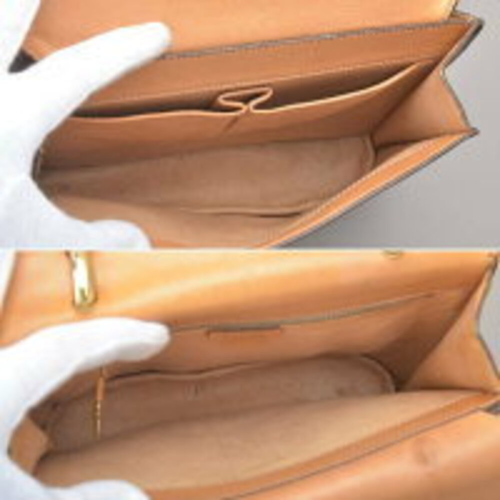 Celine handbag motif top Macadam leather globe handles brown - Picture 8 of 8